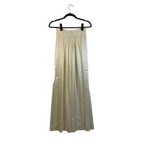 Carmen Marc Valvo White Silk Skirt